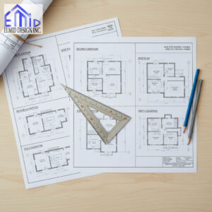 Professional building permit drawings for residential projects in King City, Ontario, prepared by Elmid Design Inc, a PEO-certified engineering firm.