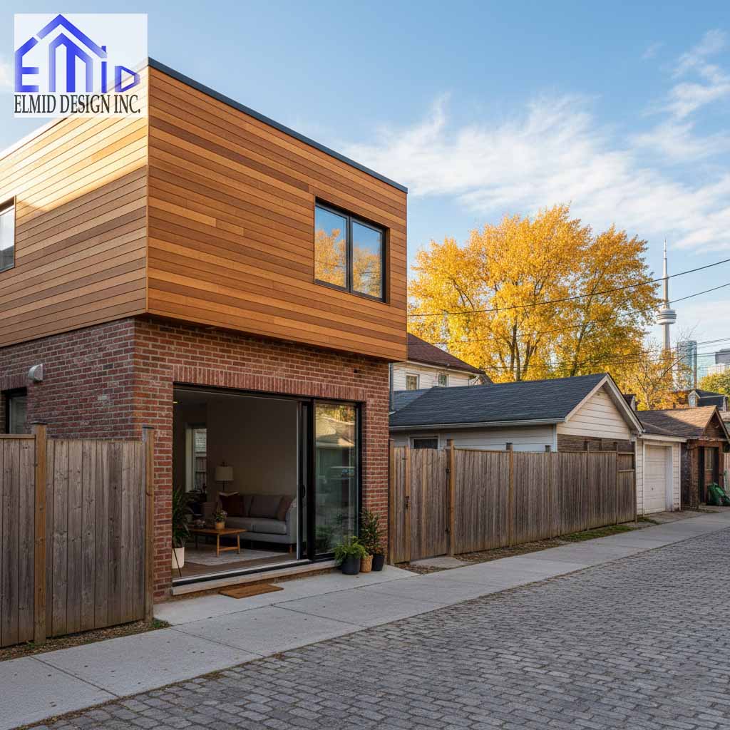 Modern laneway suite Richmond Hill with engineered design features and efficient layout for compact urban properties.