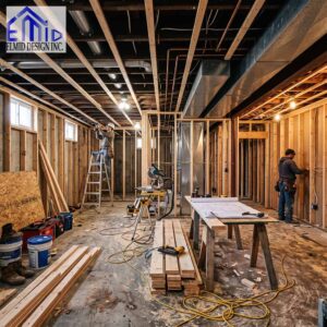 Basement Building Permit Uxbridge renovation with framing and structural construction