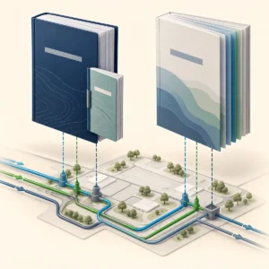 Conceptual comparison of a report with a supplement and an integrated revised servicing report