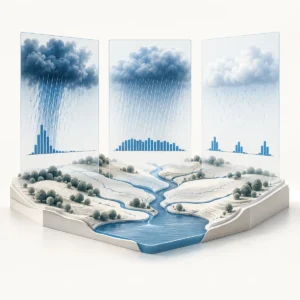 Conceptual design storm duration and rainfall distribution panels